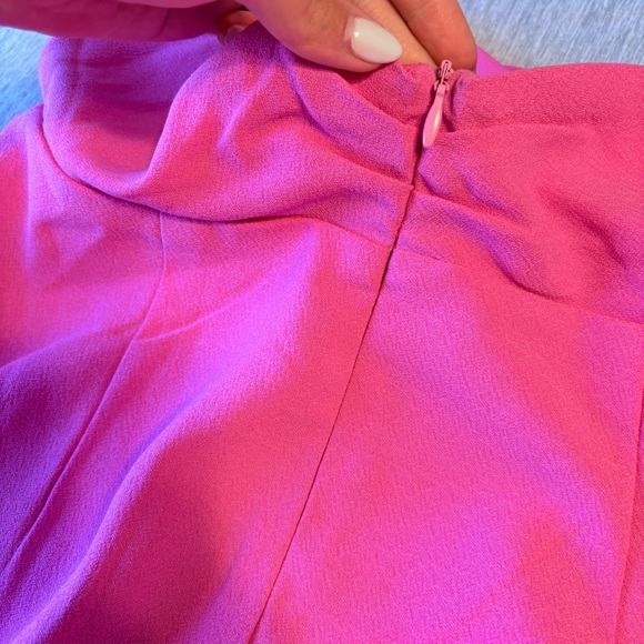 NWOT Vestique Pink Tulip Skirt Open Back Halter Dress - Picture 6 of 10